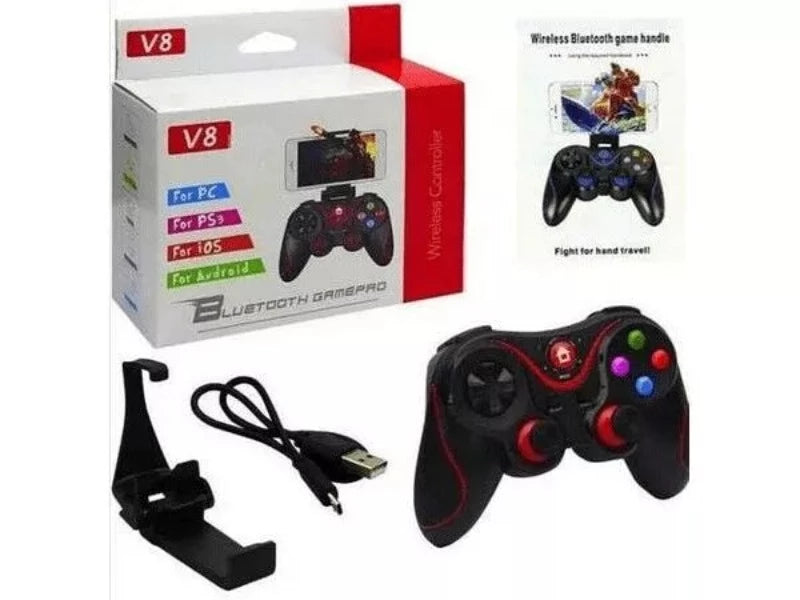 Controller Joystick V8 Bluetooth pentru telefoane tablete iOS, Android,PC