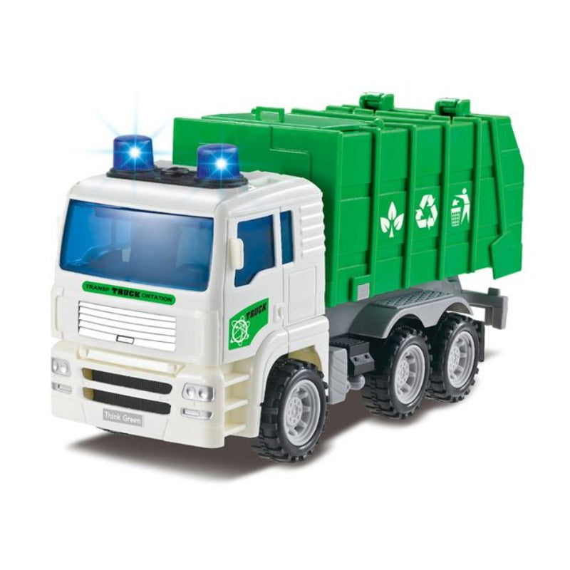 Camion de Deseuri Reciclare Verde cu Sunet & Lumini JMB020