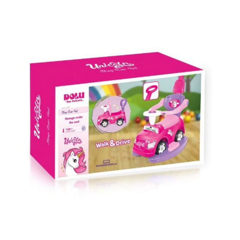 Masinuta Ride-on 4 in 1 Dolu - Step car Unicorn DSP034