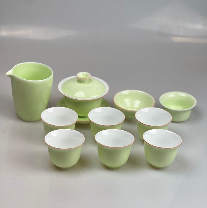 Set de ceai chinezesc de lux, din lut , format din 12 piese