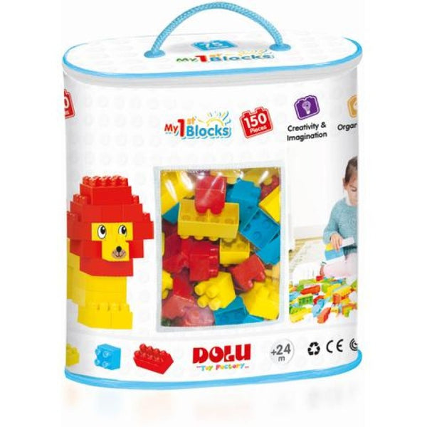 Set cuburi constructii pentru copii Dolu -150 piese Multicolor DSP046