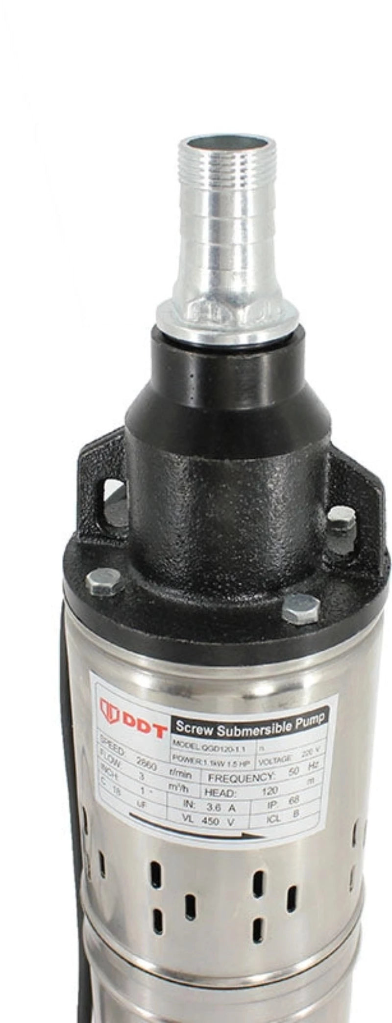 Pompa submersibila, DDT, QGD120 , 1.1 kW, Inox+Fonta, 3 m³/h, 120 m DWR209