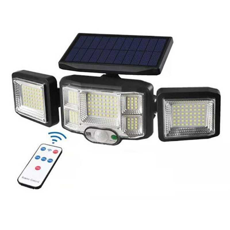Lampa solara tripla 192 LED - JD-2192
