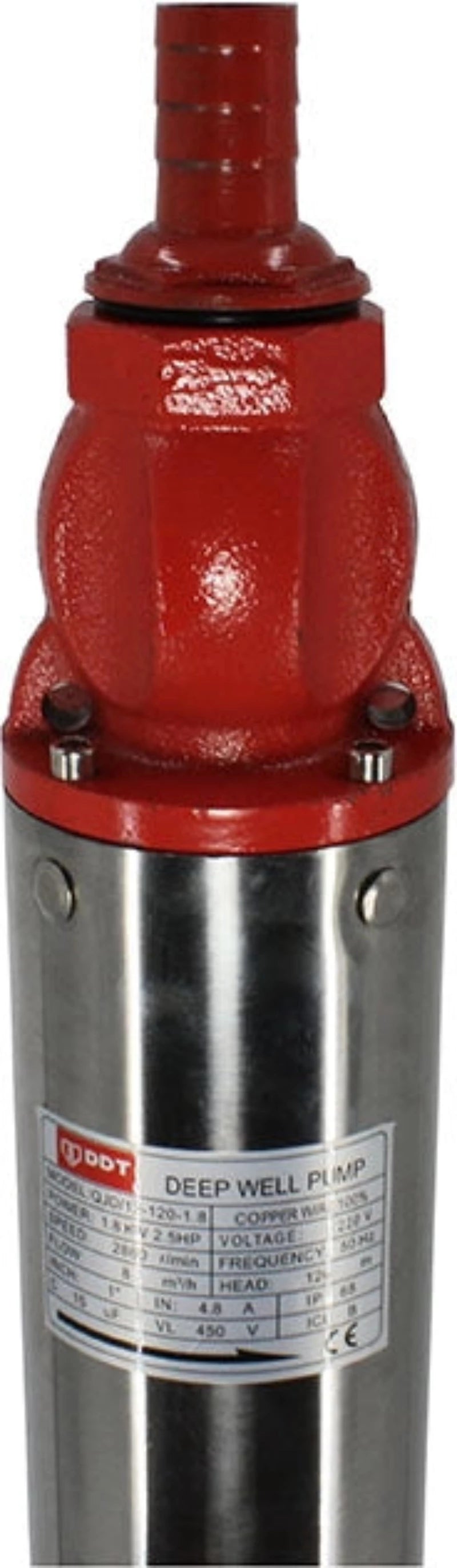 Pompa submersibila de mare adancime, DDT, QJD12-120-1.8, 1800 W, 8 m³/h, 12 turbine, Inox DWR222