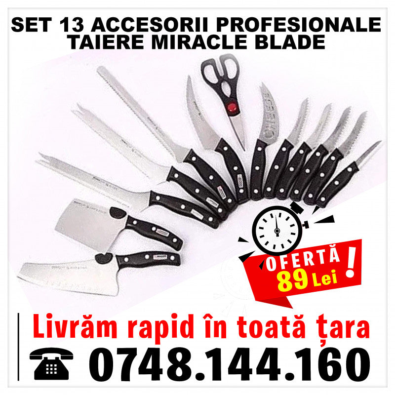 set de cutite de 13 piese Miracle Blade III