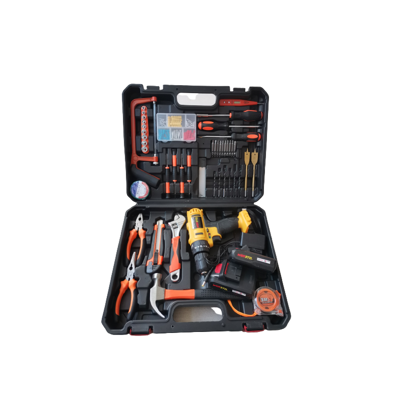 TRUSA BORMASINA CU PERCUTIE, 2 BATERII 36V + 110 ACCESORII